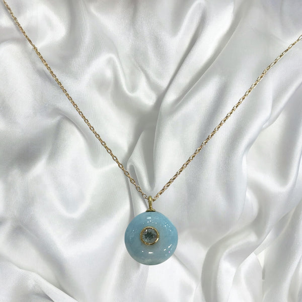 Eye of the Larimar Necklace