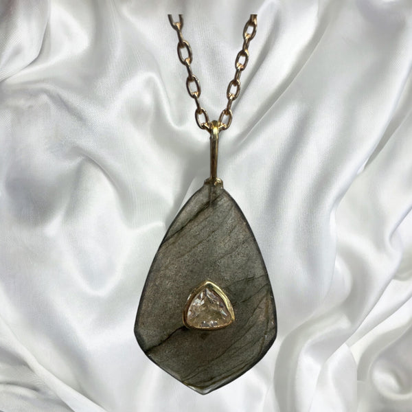 The Shield- Labradorite Necklace
