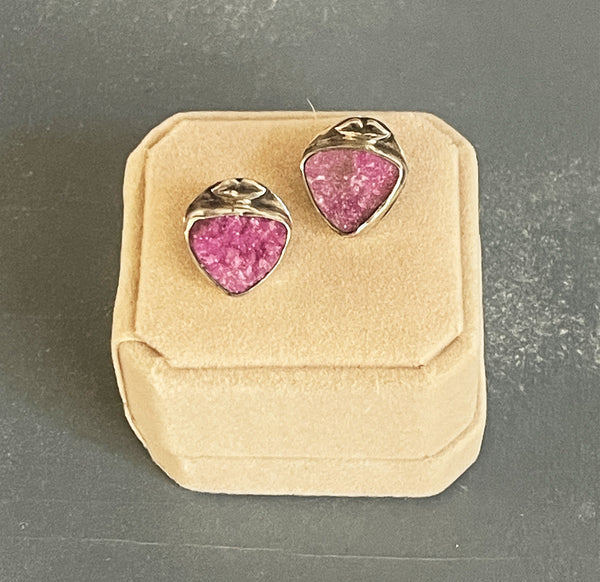 Hot Pink Lips Stud Earrings