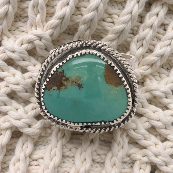Nevada Nila Turquoise Wide Band Ring