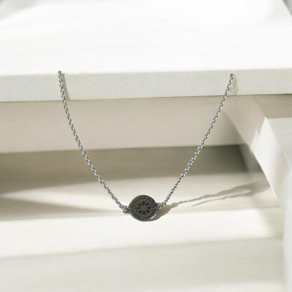 Rose Window Necklace