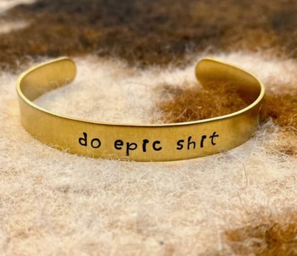 Hammer it out! - Personalized  Cuff Bracelets