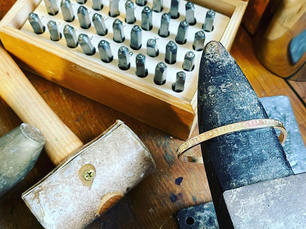Hammer it out! - Personalized  Cuff Bracelets