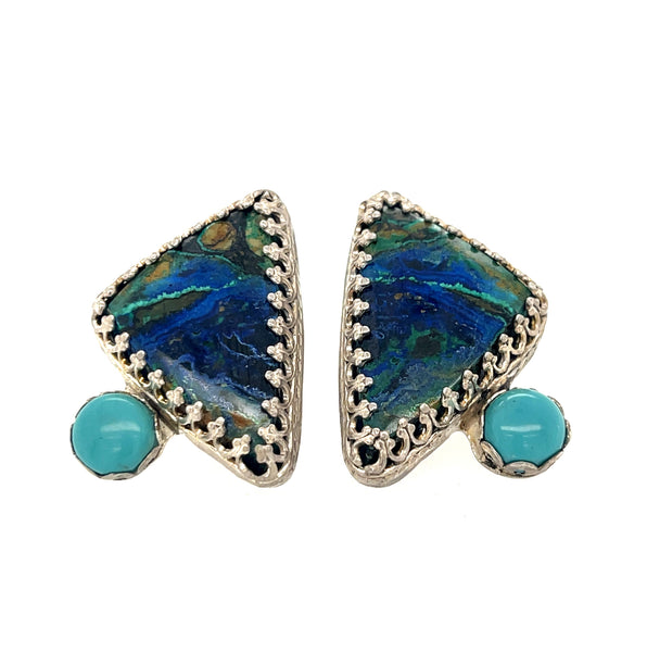 Azurite Turquoise Earrings