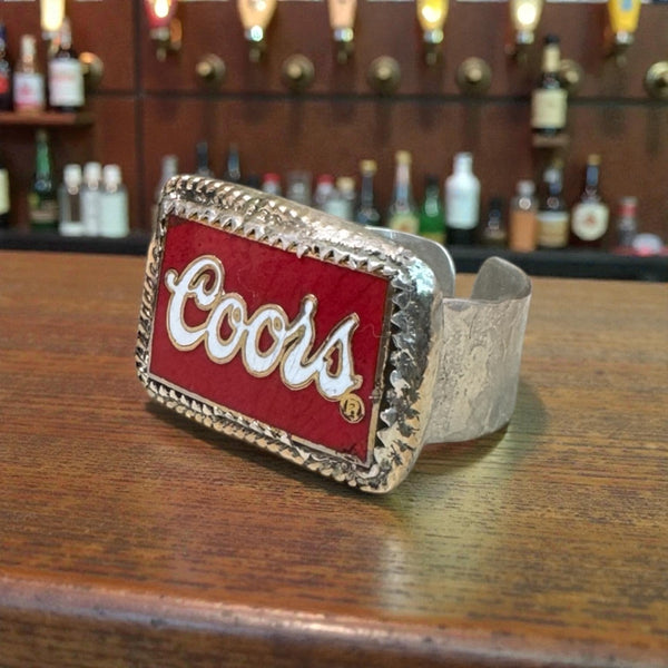 Vintage Coors-Upcycled Silver Ring