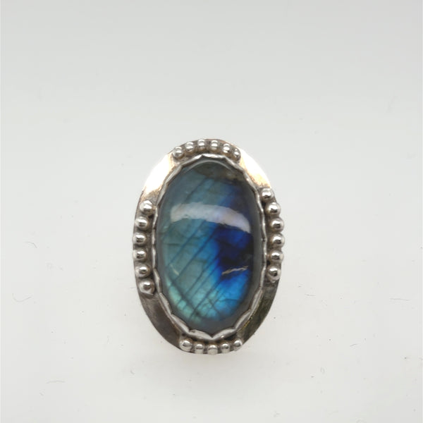 Labradorite Bubble Ring