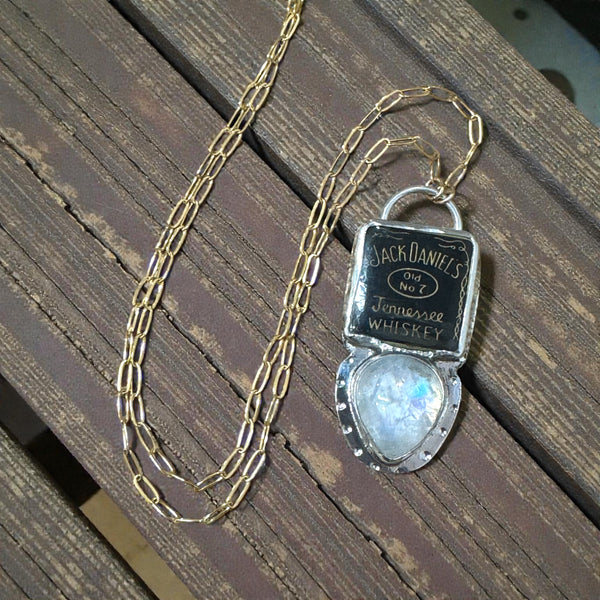 Moonstone Jack Daniel’s Necklace