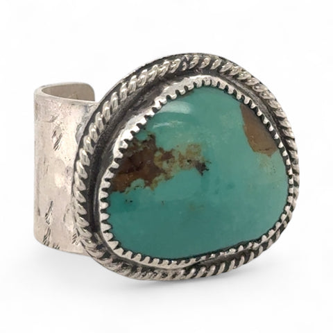 Nevada Nila Turquoise Wide Band Ring