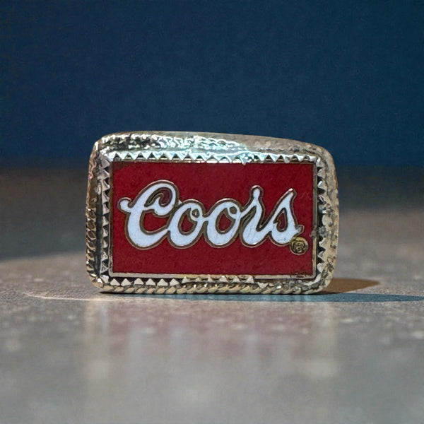 Vintage Coors-Upcycled Silver Ring