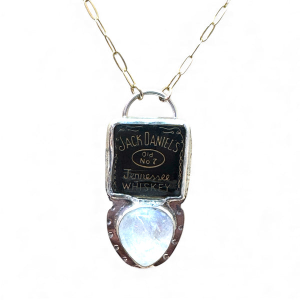 Moonstone Jack Daniel’s Necklace