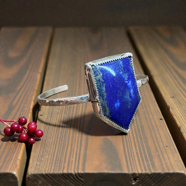 Lapis Arrow Cuff