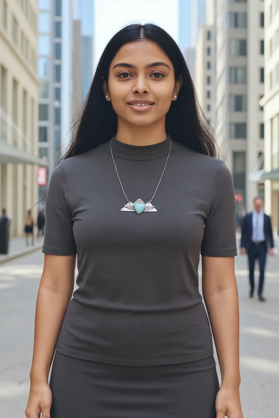 Mountain Scape Amazonite Necklace