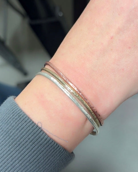 NEW - Hammer it out Cuff or Saddle Ring