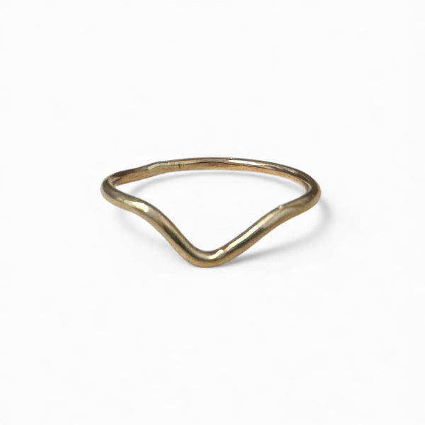 14k Gold Fill V Ring