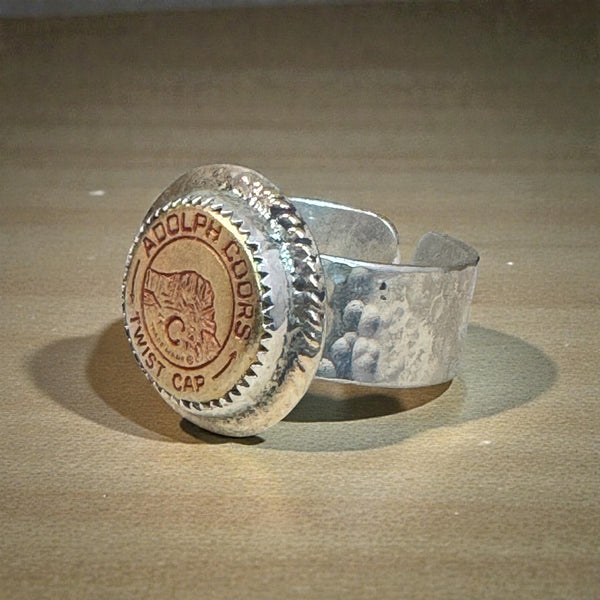 Twist Cap- Coors Silver Ring