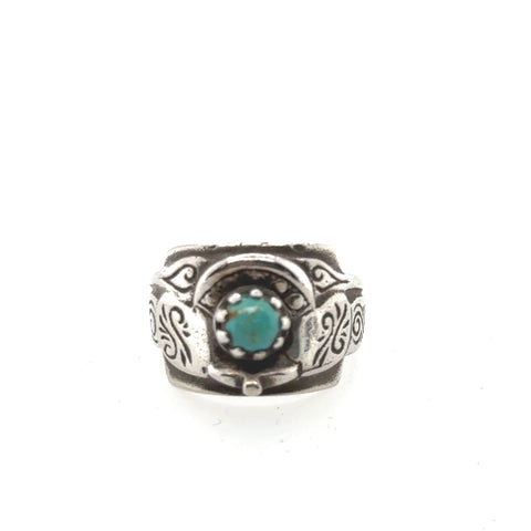 Turquoise Saddle Ring