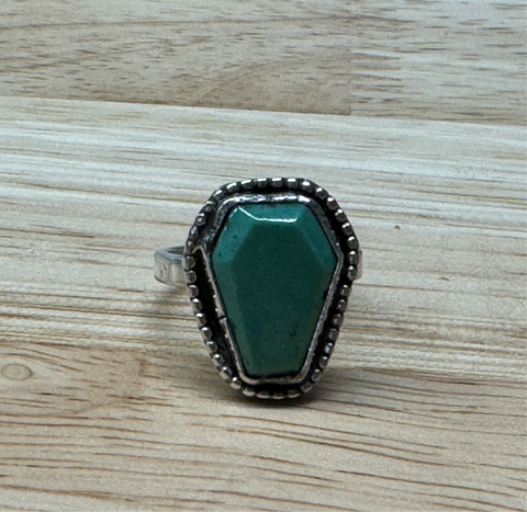 Turquoise Coffin Ring