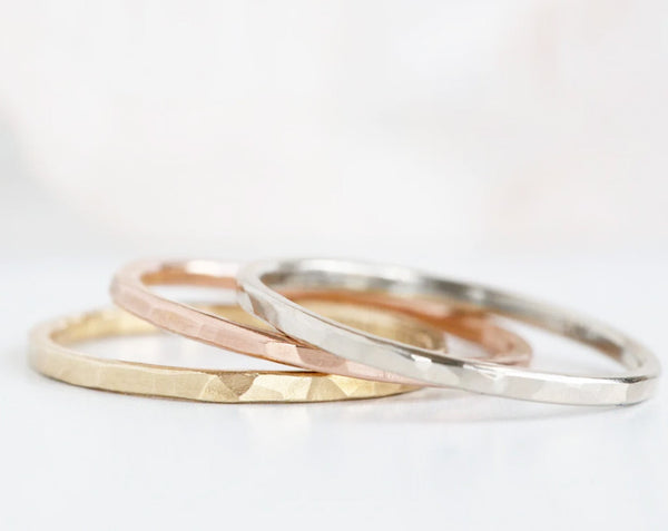 Stackable Rings & Hammered Rings