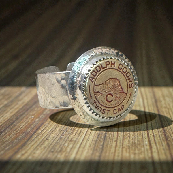 Twist Cap- Coors Silver Ring