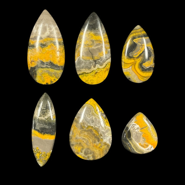 Bumblebee Jasper Cabochons