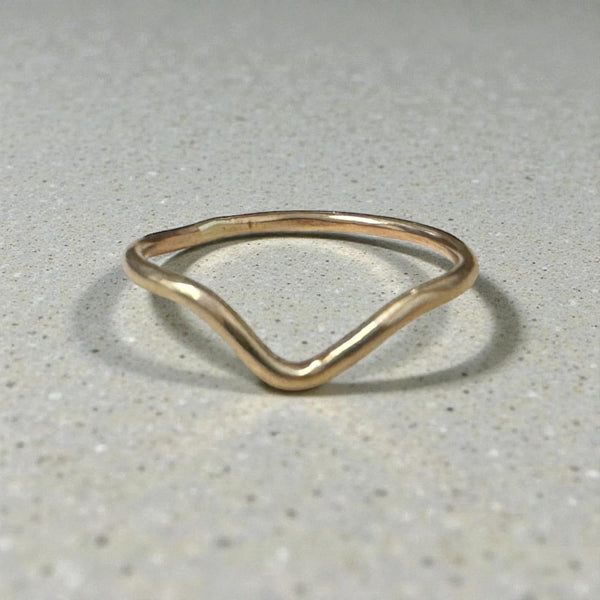 14k Gold Fill V Ring