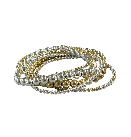 Gold & Silver Bead Bracelet