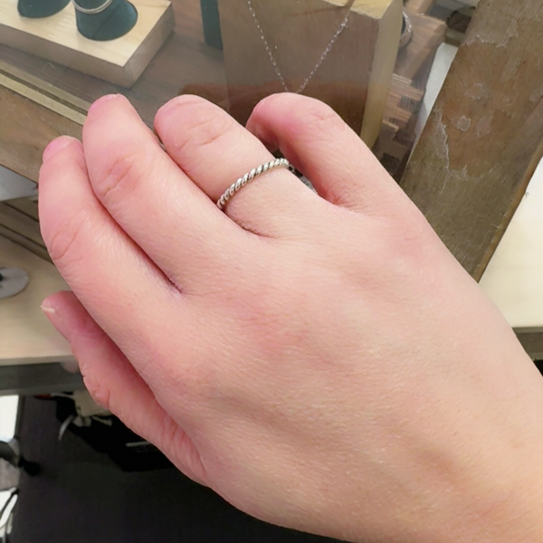 Sterling Silver Twist Band
