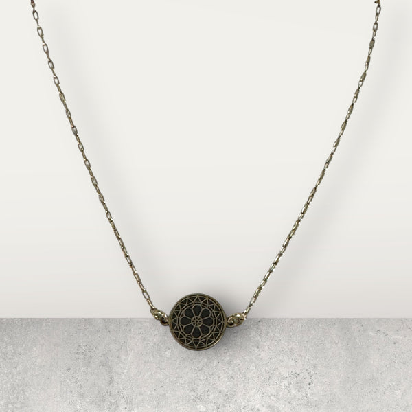 Rose Window Necklace