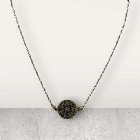 Rose Window Necklace