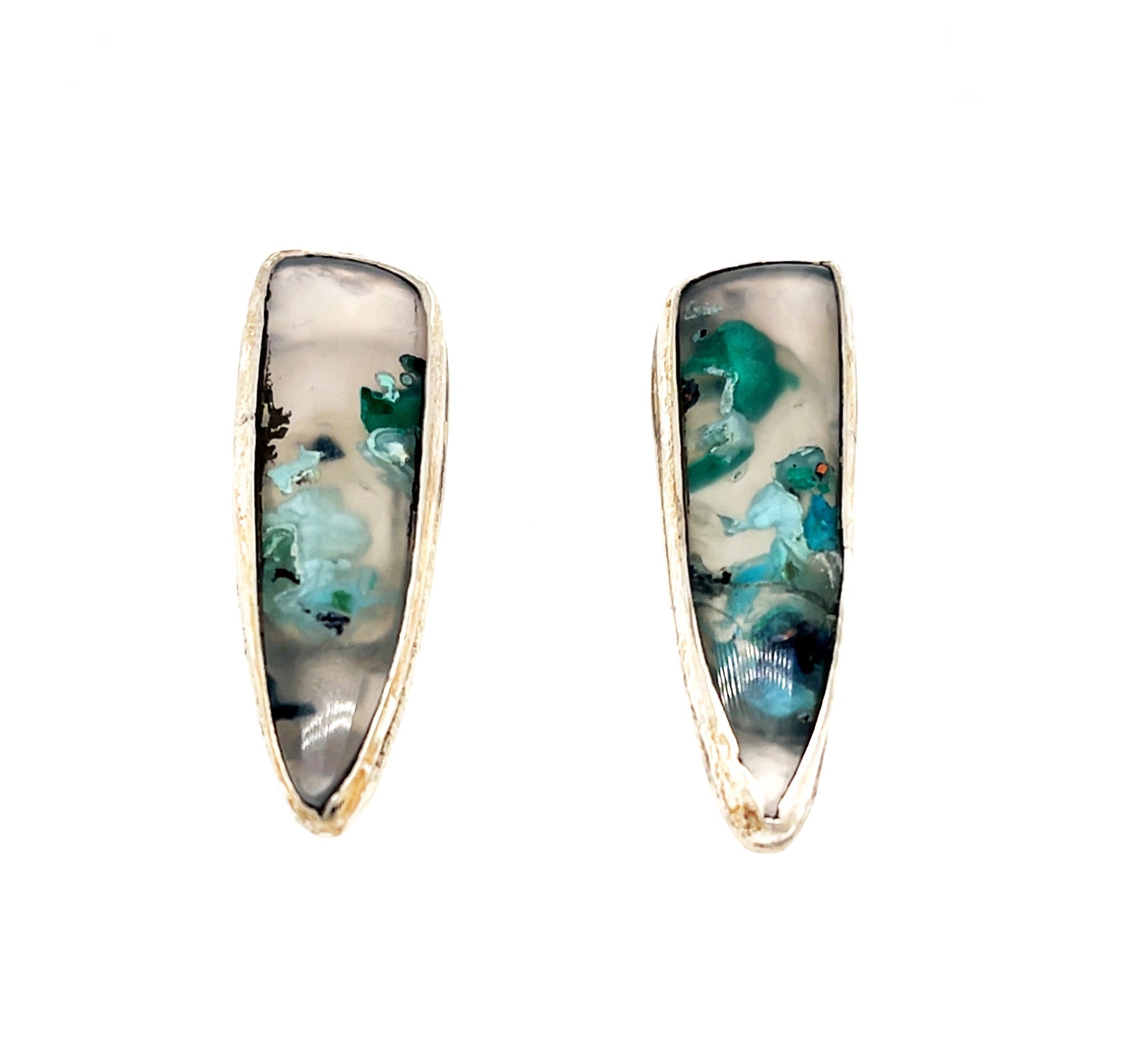 Confetti Chalcedony Earrings