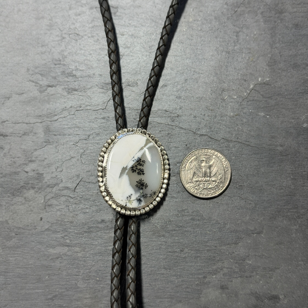Dendritic Agate Bolo Tie
