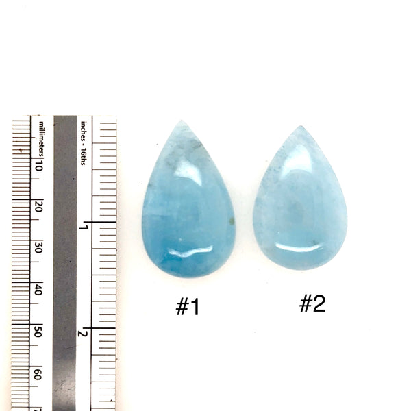 Aquamarine Pear Shape Cabochon