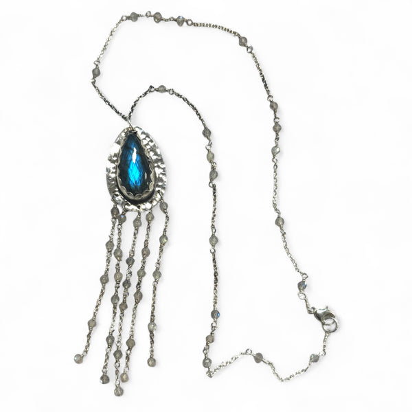 Labradorite Fringe Necklace