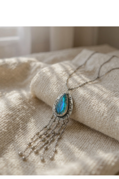 Labradorite Fringe Necklace