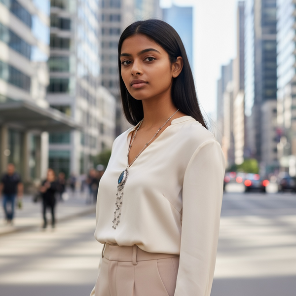 Labradorite Fringe Necklace