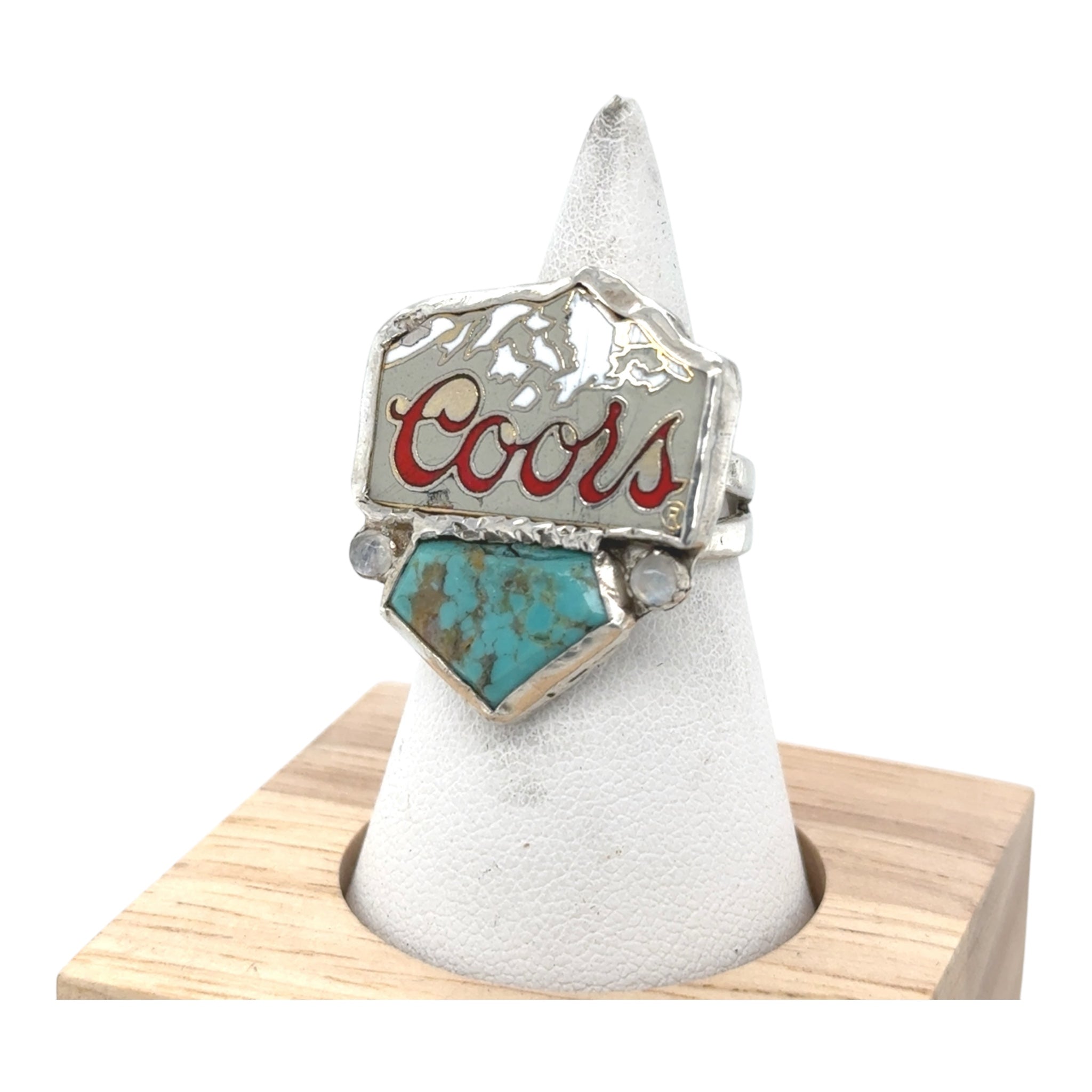 Silver Bullet-Sterling Silver Turquoise Diamond