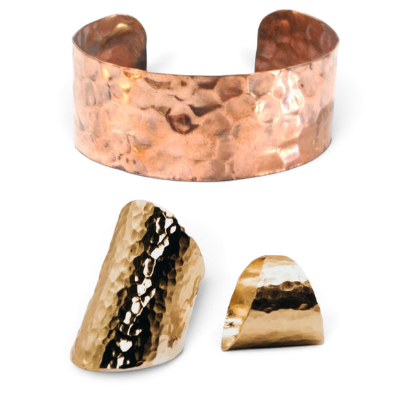 NEW - Hammer it out Cuff or Saddle Ring