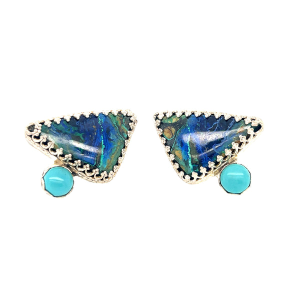 Azurite Turquoise Earrings