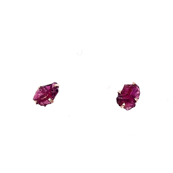Raw Gem Studs