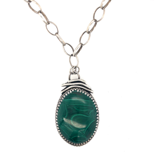Malachite Branch Necklace
