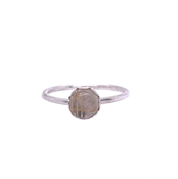 Rutilated Quartz Ring